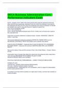 DECA Business Administration Core - Performance Indicators Exam 2024