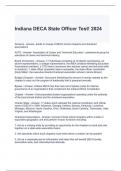 Indiana DECA State Officer Test! 2024 Questions and Answers