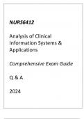 (Capella) NURS6412 Analysis of Clinical Information Systems & Applications Comprehensive Exam Guide 