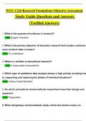 WGU C224 Research Foundations Objective Assessment Exam Study Guide Expected Questions and Answers (2024 / 2025) (Verified Answers)