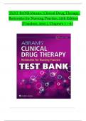 Abrams’ Clinical Drug Therapy Rationales for Nursing Practice 12th Edition TEST BANK by Geralyn Frandsen, Verified Chapters 1 - 16, Complete Newest Version