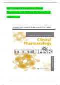 TEST BANK For Introductory Clinical Pharmacology, 12th Edition By Susan Ford, Verified Chapters 1 - 54, Complete Newest Version