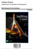 Solution Manual for Auditing Case An Interactive Learning Approach, 7th Edition by Beasley, 9780134421827, Covering Chapters 1-12 | Includes Rationales