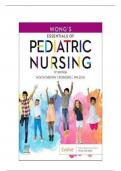 TEST BANK FOR Wong's Essentials of Pediatric Nursing 11th Edition Authors: Marilyn J. Hockenberry, David Wilson Cheryl C Rodgers A+