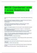 NR328 Chamberlain exam 1 review Questions and Answers 