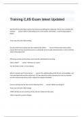 Training CJIS Exam latest Updated