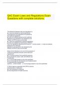   QAC Exam Laws and Regulations Questions with complete solutions.