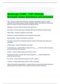 Strasinger AUBF - CSF Ultimate Reviewer Exam Questions and Answers