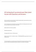 ATI testing level 2 proctored exam New Latest Version with Questions and