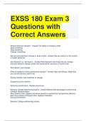 EXSS 180 Exam 3 Questions with Correct Answers