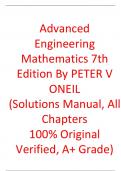 Solutions Manual For Advanced Engineering Mathematics 7th Edition By PETER V ONEIL