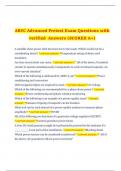 ABYC Advanced Pretest Exam Questions with verified  Answers (SCORED A+)