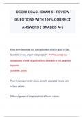 DEOMI EOAC - EXAM 5 - REVIEW  QUESTIONS WITH 100% CORRECT  ANSWERS { GRADED A+} 