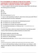 UPDATED 2024/2025 PN VATI MEDICAL SURGICAL RE-EVALUATION ASSESSMENT QUESTIONS WITH COMPLETE SOLUTIONS ALREADY PASSED AND VERIFIED