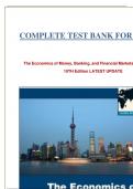 COMPLETE TEST BANK FOR   The Economics of Money, Banking, and Financial Markets: Student Value 10TH Edition LATEST UPDATE 