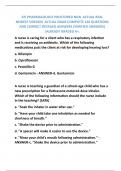 ATI PHARMACOLOGY PROCTORED NGN  ACTUAL REAL NEWEST VERSION  ACTUAL EXAM COMPLETE 140 QUESTIONS AND CORRECT DETAILED ANSWERS (VERIFIED ANSWERS) |ALREADY GRADED A+.