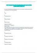 CCC Common Core Pre-Test Questions and Answers 100% Verified 2024 Graded A+