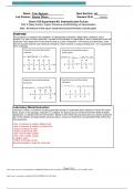 Chem 162 Experiment #3: Intermolecular Forces QUESTIONS & ANSWERS 2024 ( A+ GRADED 100% VERIFIED)