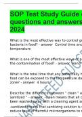 SOP Test Study Guide exam questions and answers 2024