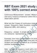 RBT Exam 2021 study guide with 100% correct answers