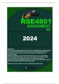 RSE4801 ASSIGNMENT2 2024 You are an educational researcher who wants to investigate learner apathy/alienation. An important part of research is to gain clarity on your paradigmatic beliefs and assumptions. For this research project you consider the interp