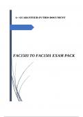 FAC1503 TO FAC1501 EXAM PACK