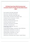 DC Boiler Exam Prep 2024 (Formulas And Constants Used For The Dc 3rd Class Boiler Exam) – Q&A