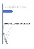 MAC3701 LATEST EXAM PACK..