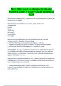 NUR 302: Intro to Standards-Based Nursing Exam 1 Study Guide Graded A 2024