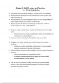 Anatomy + Physiology: Chapter 3: Cell Structure and Function 