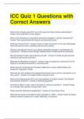 Bundle For ICC Quiz 1 Questions with Correct Answers (1)