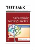 Test Bank for Concepts for Nursing Practice, 4th Edition (Giddens, 2024), Chapter 1-57 | All Chapters