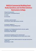 NASCLA Commercial Building Exam  Study Questions and Verified Solutions  Rasmussen's College.