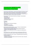 Chamberlain NR599 Nursing Informatics- Final Exam Questions and Answers