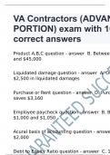 VA Contractors (ADVANCED PORTION) exam with 100% correct answers.d