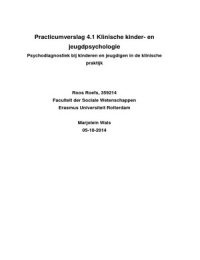practicumverslag blok 4.1 (KKJ) psychodiagnostiek