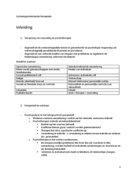 overzicht slides systeemgeoriënteerde therapieën 