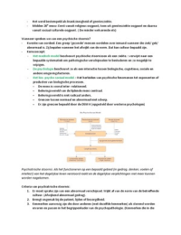 Psychopathologie  hfds 1,2,5,6,7 en 14