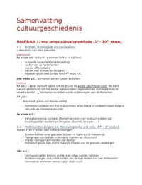 Samenvatting Cultuurgeschiedenis van de Nederlanden