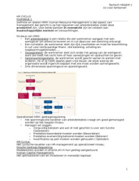 Samenvatting HR Cyclus / Leiderschap (leerboek HRM)