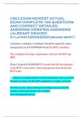 CBCI EXAM NEWEST ACTUAL EXAM COMPLETE 100 QUESTIONS AND CORRECT DETAILED ANSWERS (VERIFIED ANSWERS) |ALREADY GRADED A+latest|2024-2025|brand new!!!