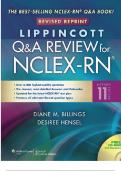 NCLEX LIPINCORT with 100% correct answers | verified | latest update 2024