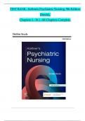 TEST BANK For Keltners Psychiatric Nursing, 9th Edition By Debbie Steele, Verified Chapters 1 - 36, Complete Newest Version