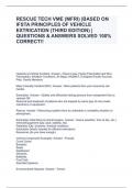 RESCUE TECH VME (MFRI) |BASED ON IFSTA PRINCIPLES OF VEHICLE EXTRICATION (THIRD EDITION) |QUESTIONS & ANSWERS SOLVED 100% CORRECT!!