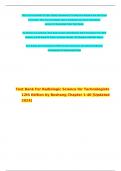 Test Bank For Radiologic Science for Technologists 12th Edition by Bushong, Complete Guide Chapter 1-40.