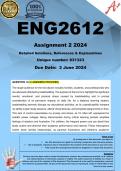 ENG2612 Assignment 2 (COMPLETE ANSWERS) 2024 (831323)- DUE 3 June 2024 