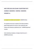 NAB CORE 2023-2024 EXAM 2 QUESTIONS WITH  CORRECT ANSWERS | VERIFIED ANSWERS  GRADED A+.