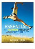 TEST BANK--ESSENTIALS OF HUMAN ANATOMY & PHYSIOLOGY (10TH EDITION) BY ELAINE N. MARIEB ALL CHAPTERS INCLUDED