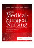 TEST BANK -- LEWIS'S MEDICAL-SURGICAL NURSING: ASSESSMENT AND MANAGEMENT OF CLINICAL PROBLEMS, SINGLE VOLUME 11TH EDITION, BY MARIANN M. HARDING ALL CHAPTERS INCLUDED.