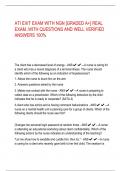 ATI EXIT EXAM WITH NGN [GRADED A+] REAL EXAM..WITH QUESTIONS AND WELL VERIFIED ANSWERS 100%